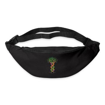 DNA Baum Pflanze Abstrakt Farbig Genetik Geschenk - Gürteltasche - Schwarz - Vorne