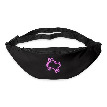 Néon Rodeo Shirt Idées Cadeaux cow-boy - Sac banane - noir - Devant