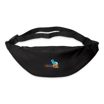Surpère cadeau polygone - Sac banane - noir - Devant