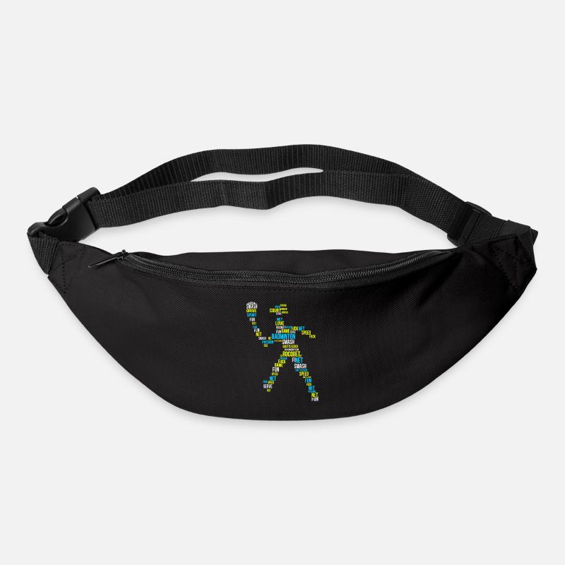 Federball Badminton Badmintonspieler - Gürteltasche - Schwarz