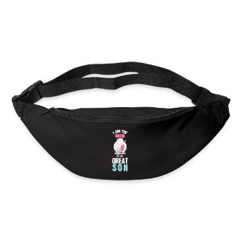 Je suis maman d'un grand fils - Sac banane - noir - Devant