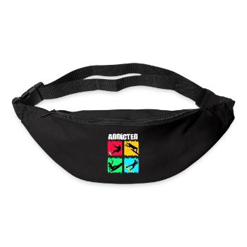 Kiteboard Kite kite-kite-cadeau kite-surf - Sac banane - noir - Devant