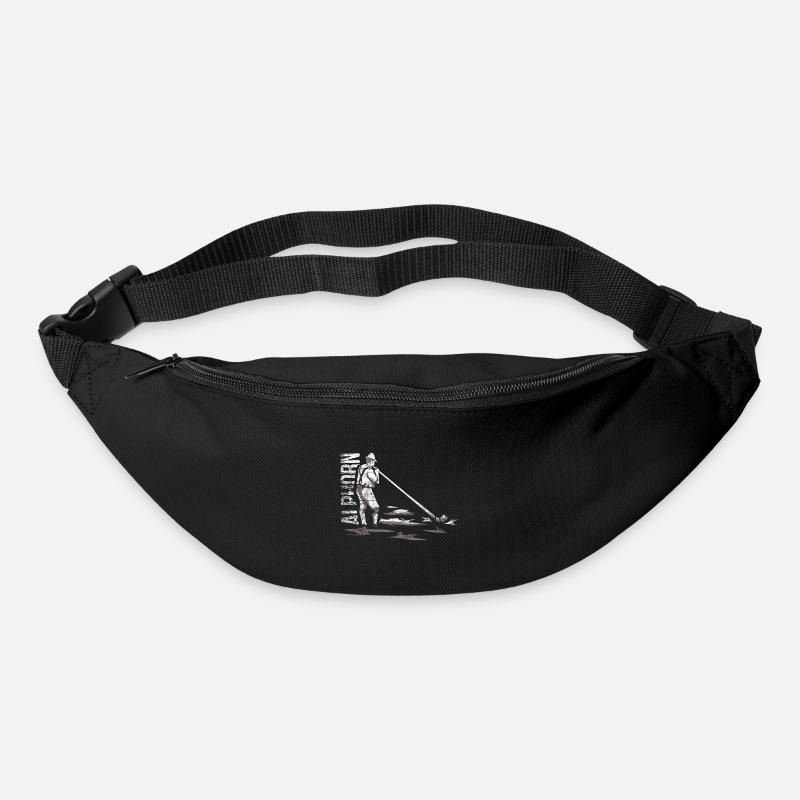 Alphorn Geschenk - Gürteltasche - Schwarz