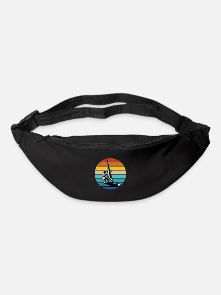 Windsurf Windsurfen Windsurfing Wassersport Surf - Gürteltasche - Schwarz