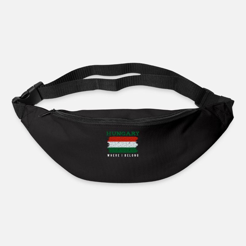 Ungarn - Gürteltasche - Schwarz