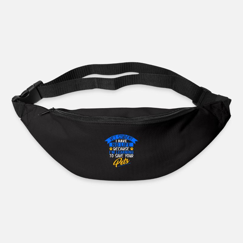 Étudiant vétérinaire - Sac banane - noir