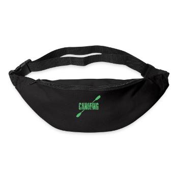 Kanu Kanute Kanufahrer Kanusport Kanutin - Gürteltasche - Schwarz - Vorne