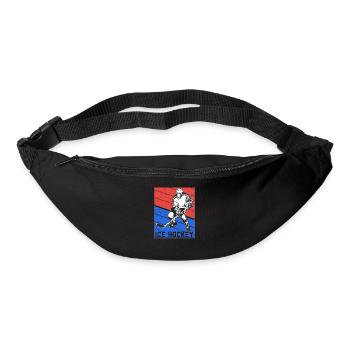 Hockey sur glace rondelle de hockey sur glace - Sac banane - noir - Devant