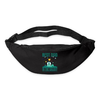 Best Dad in the Galaxy T-Shirt - Bum bag - black - Front