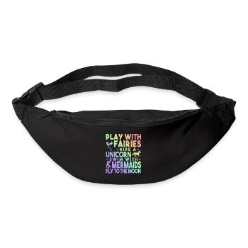jouer avec des fées - Sac banane - noir - Devant