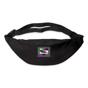 Testbild Sendepause 80er 80's - Gürteltasche - Schwarz - Vorne