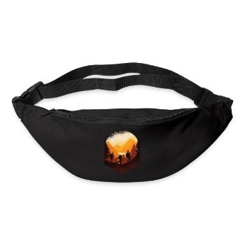 Climbing Mountaineering Mountains Gift Birthday - Bum bag - black - Front