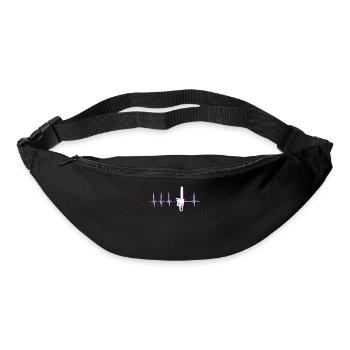 Tronçonneuse ECG Heartbeat - Sac banane - noir - Devant