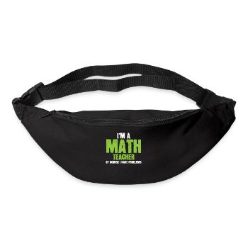 Mathe lustig - Gürteltasche - Schwarz - Vorne