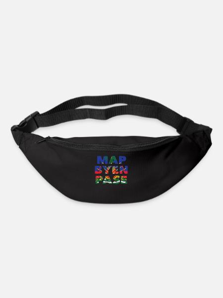 Haïti Carte de la fierté haïtienne Byen Pase I Gift - Sac banane - noir