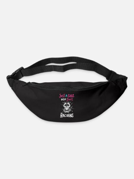 Waschbären - Gürteltasche - Schwarz