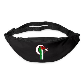 Poing de Palestina - Turquie, drapeau, aide, Gaza - Sac banane - noir - Devant