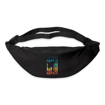 Karaté Karaté Karaté Karaté Karaté Grunge - Sac banane - noir - Devant