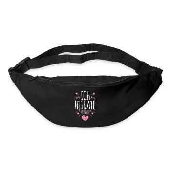 Enterrement de vie de garçon mariée - Sac banane - noir - Devant