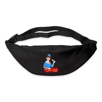 Stewardess flight attendant gift - Bum bag - black - Front