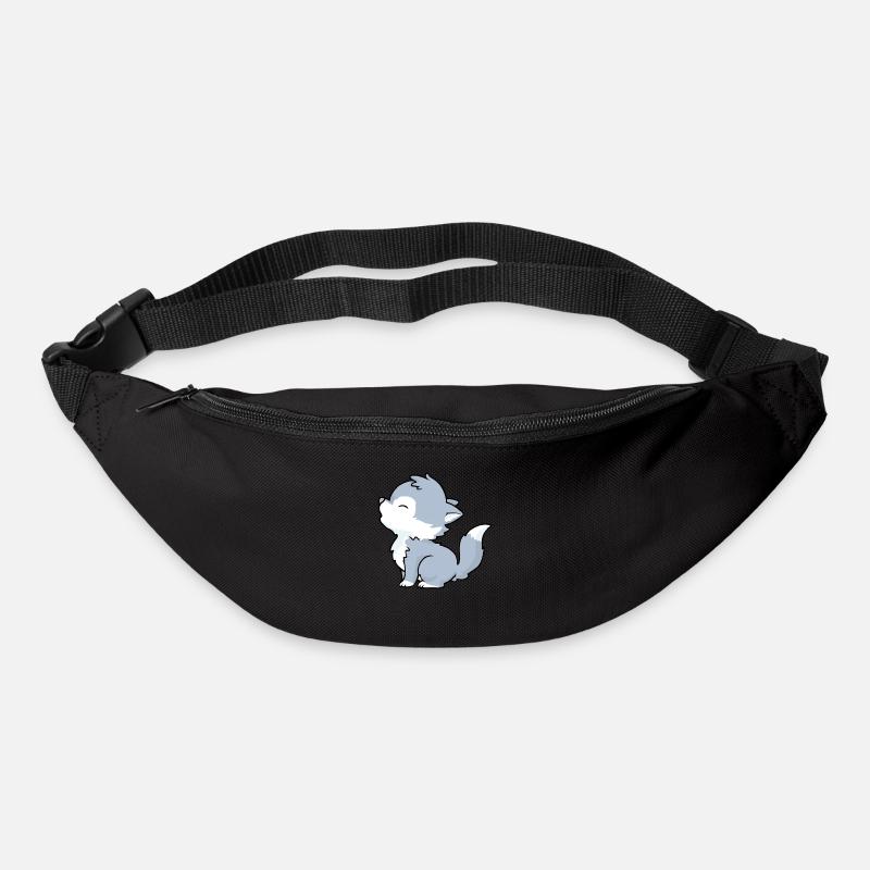 Kleiner Wolf - Gürteltasche - Schwarz