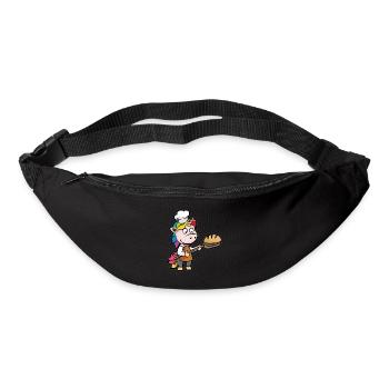 Unicorn Baker Baker Journeyman Bakery funny - Bum bag - black - Front