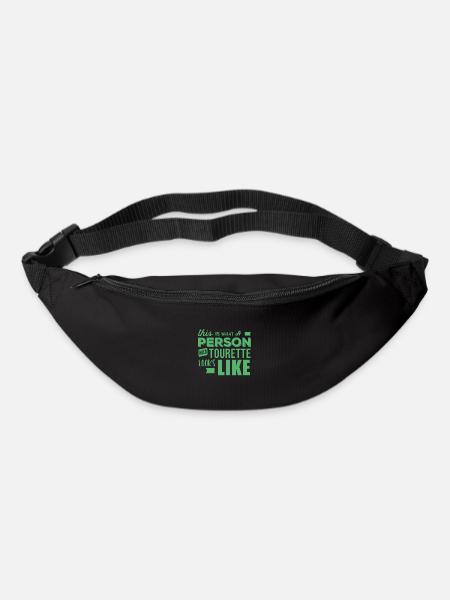 Tourette Behinderung - Gürteltasche - Schwarz