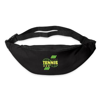 Tennis Farbmotiv Tennisschläger Geschenkidee - Gürteltasche - Schwarz - Vorne