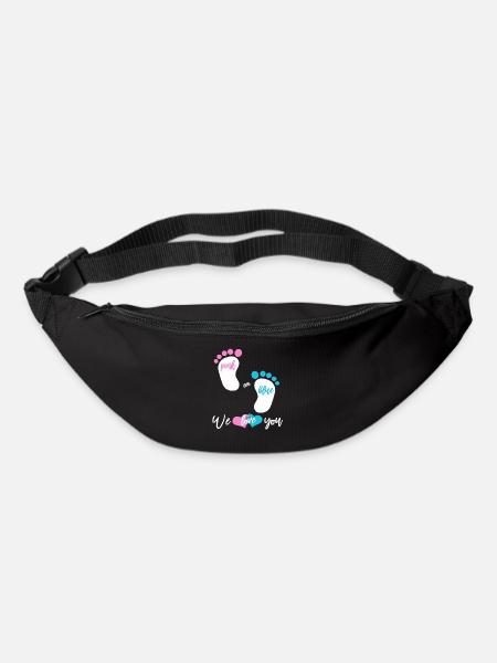 Baby shower fille ou garçon - Sac banane - noir