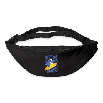 HEY GIVE ME SOME COOL WAVES - Gürteltasche - Schwarz - Vorne