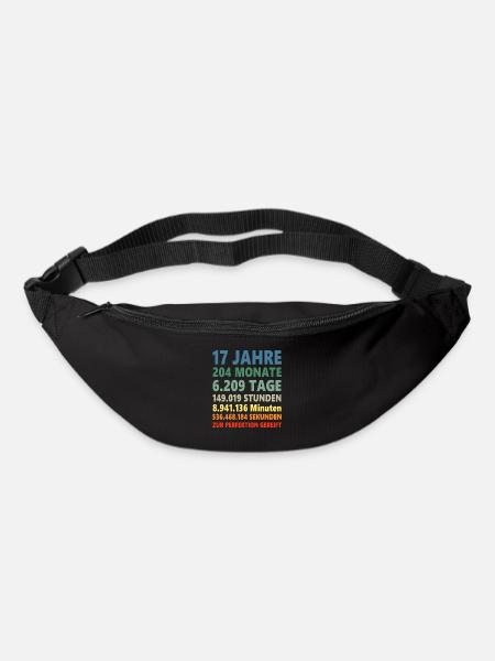 17. Geburtstag 17 Jahre Geschenk - Gürteltasche - Schwarz