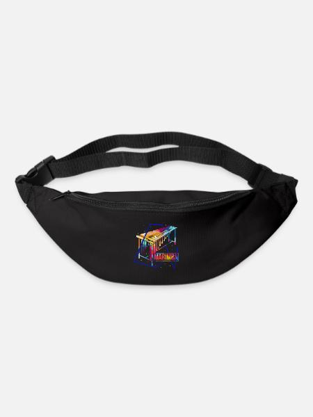 Marimba Polygon - Gürteltasche - Schwarz