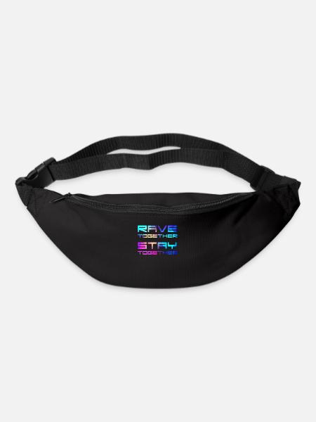 Rave Together Stay Together Electro Raver Festival - Bum bag - black