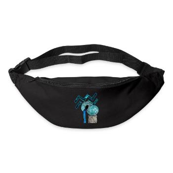 Wassermann Sternzeichen Aquarius Geschenk T-Shirt - Gürteltasche - Schwarz - Vorne