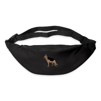 Deutscher Schäferhunde - Gürteltasche - Schwarz - Vorne