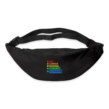 LGBT - Gürteltasche - Schwarz - Vorne