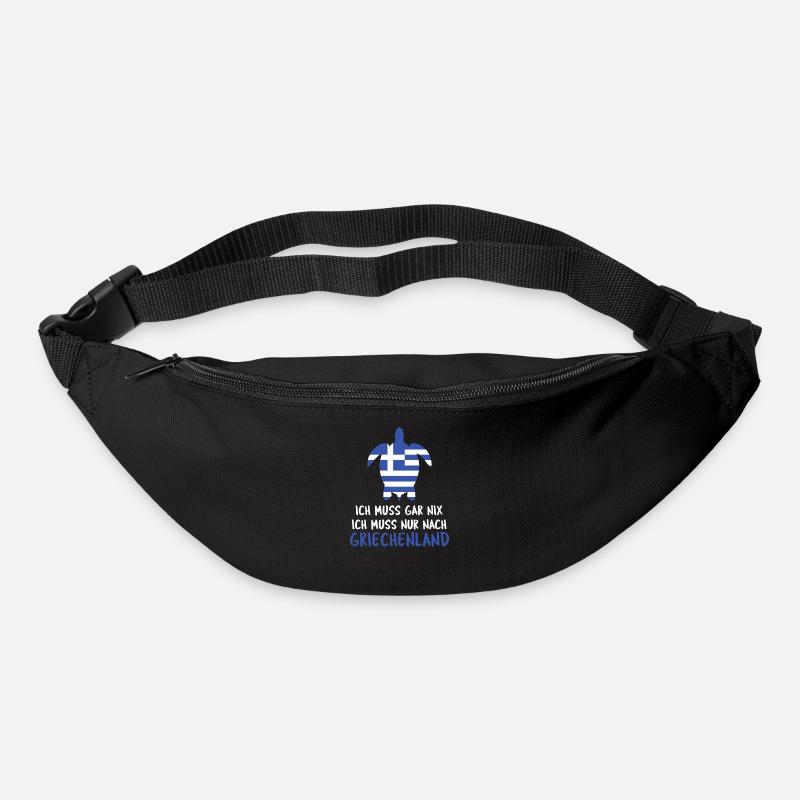 Grèce - Sac banane - noir