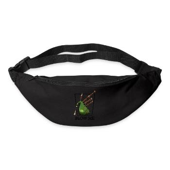 Blow Me | Cool Dudelsack Lustige Sprüche Geschenk - Gürteltasche - Schwarz - Vorne