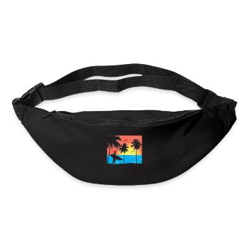 Surfer am Strand - Bum bag - black - Front