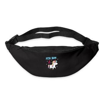 Unicorn girl 3 years third birthday - Bum bag - black - Front
