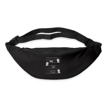 Hippo - Hippopotamus - Hippo - Laugh - Bum bag - black - Front