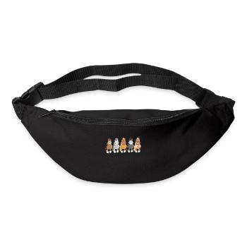 Reiten Pferde lustig Geschenk - Gürteltasche - Schwarz - Vorne