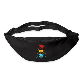 Berger allemand - Sac banane - noir - Devant