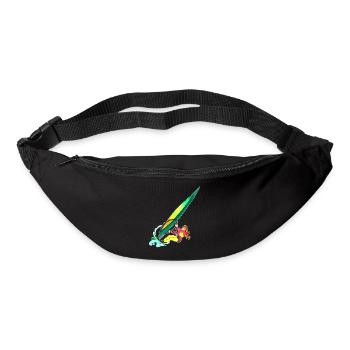 Windsurfing - Surfen - Surferin - Gürteltasche - Schwarz - Vorne