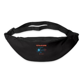 Total Eclipse Earth lunar eclipse solar system - Bum bag - black - Front