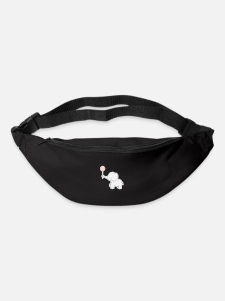 Elefant - Gürteltasche - Schwarz