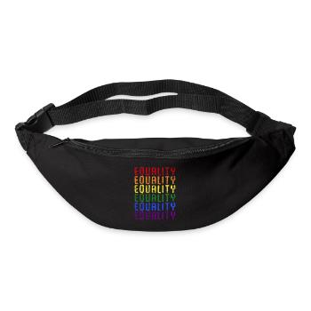 LGBT - Sac banane - noir - Devant