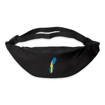 Suède - Sac banane - noir - Devant
