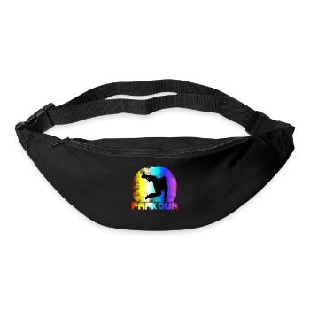 Retro Parkour Vintage - Gürteltasche - Schwarz - Vorne