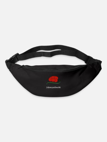Schwarzwald Traditioneller Bollenhut Geschenk - Gürteltasche - Schwarz